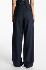 A.L.C Emma Pant in Navy Pinstripe
