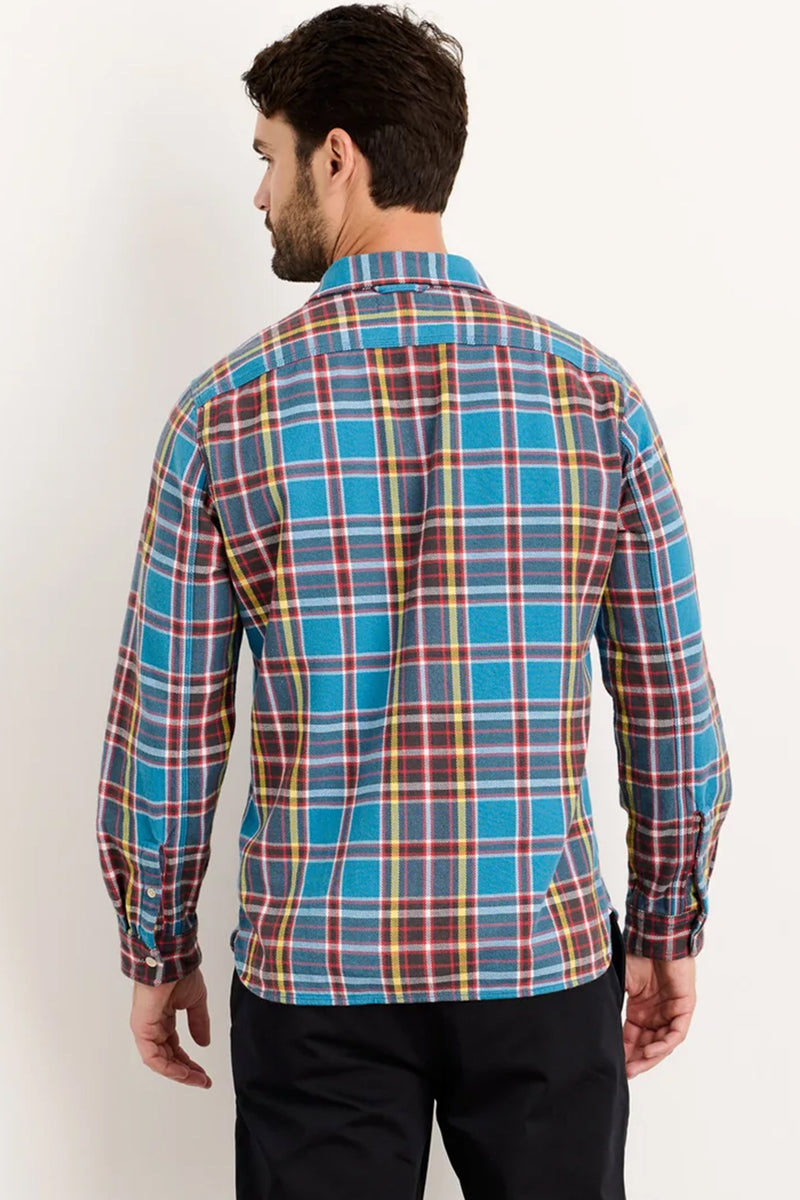 ALEX MILL Chore Shirt In Blue Flannel