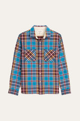 ALEX MILL Chore Shirt In Blue Flannel