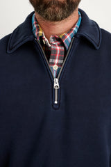 Som Half Zip Sweatshirt in Navy