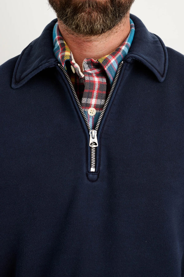 Som Half Zip Sweatshirt in Navy