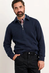 Som Half Zip Sweatshirt in Navy