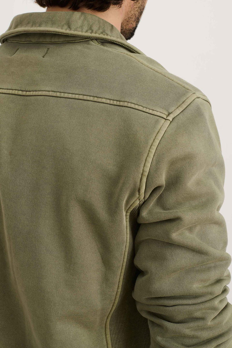 ALEX MILL Som Half Zip Sweatshirt in Fleece