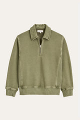 ALEX MILL Som Half Zip Sweatshirt in Fleece