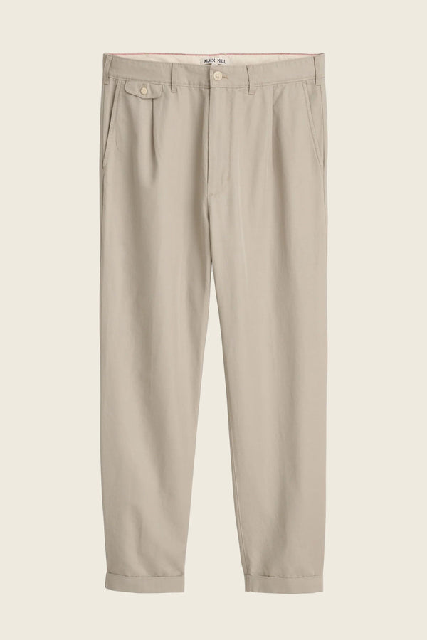 Alex Mill Standard Pleated Pant in Cotton Linen