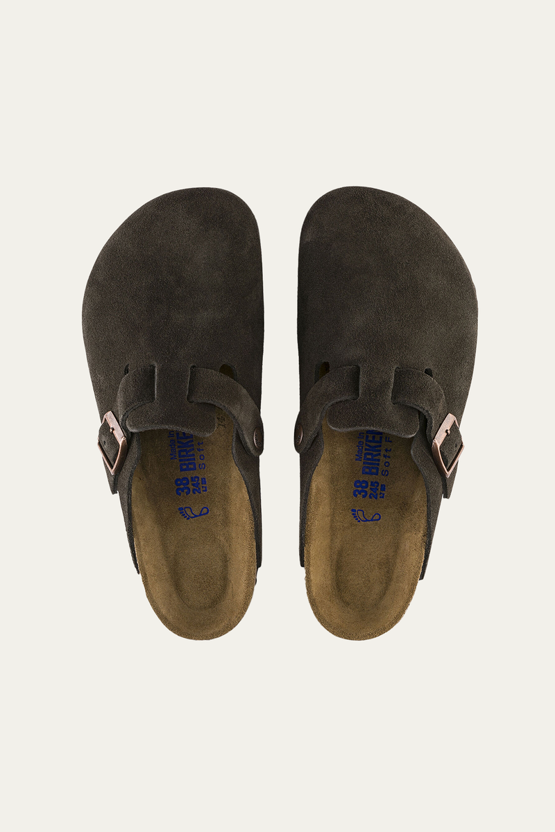 Birkenstock Boston Mocha Suede 