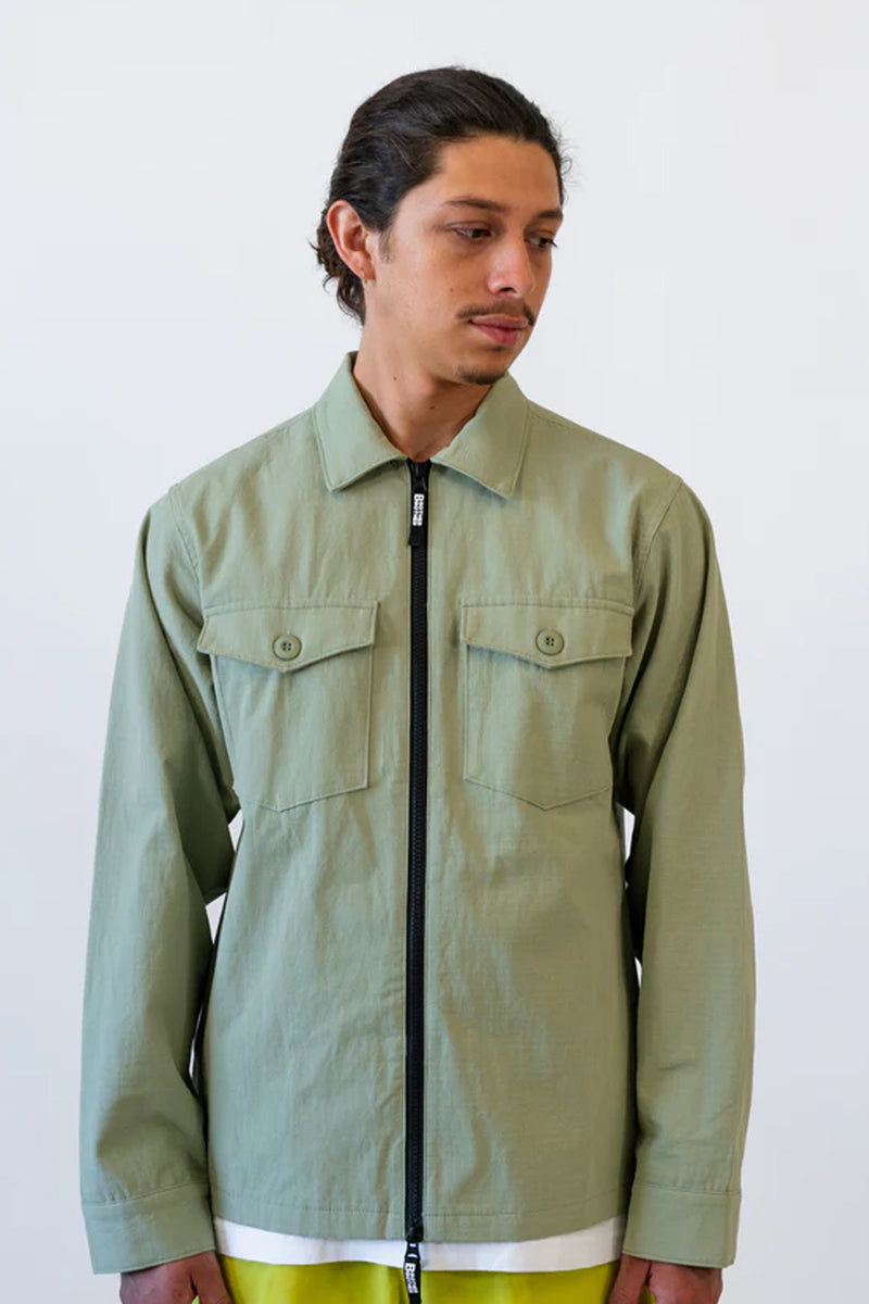 Brother Brother Ripstop Military Zip LS Shirt