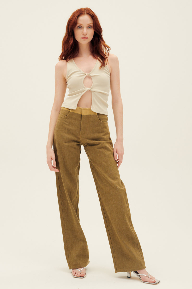 Christopher Esber Deconstruct Denim in Moss