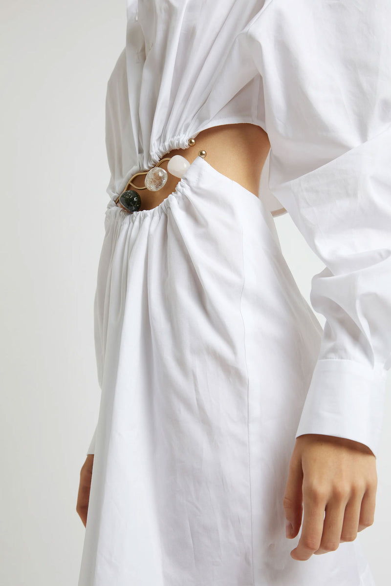 Christopher Esber Folia Float Buckle Shirt Dress