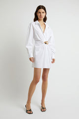 Christopher Esber Folia Float Buckle Shirt Dress