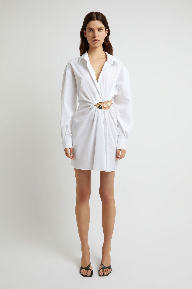 Christopher Esber Folia Float Buckle Shirt Dress