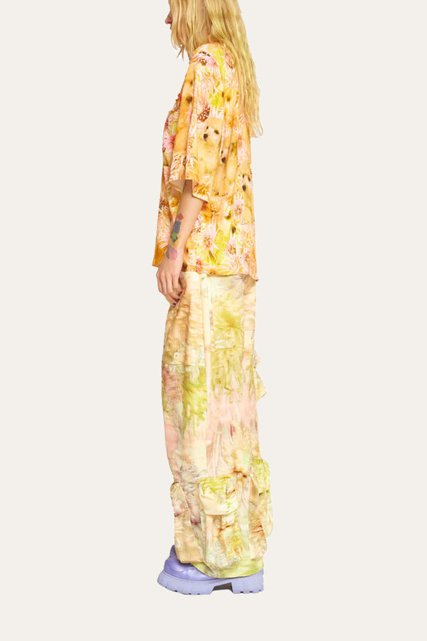 Collina Strada Rose Sylk Sequin Market Button Up