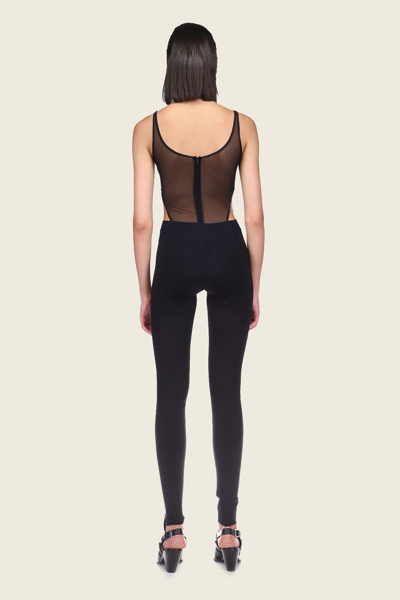 David Koma Tulle Corset Jumpsuit