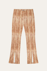 Wood Print Denim Trouser