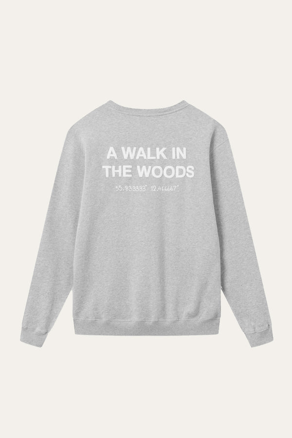 FORET Homage Sweatshirt in Light Grey Melange