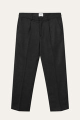 FORET Read Wool Pants in Dark Grey Melange