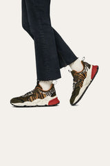 Kotetsu Uni Suede/Pony Hair Military-Tiger Multi