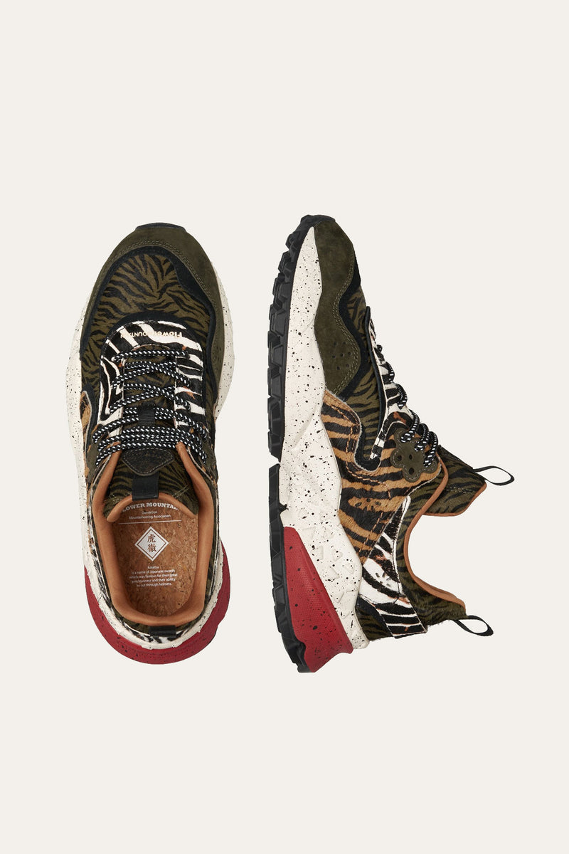 Kotetsu Uni Suede/Pony Hair Military-Tiger Multi