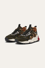 Kotetsu Uni Suede/Pony Hair Military-Tiger Multi