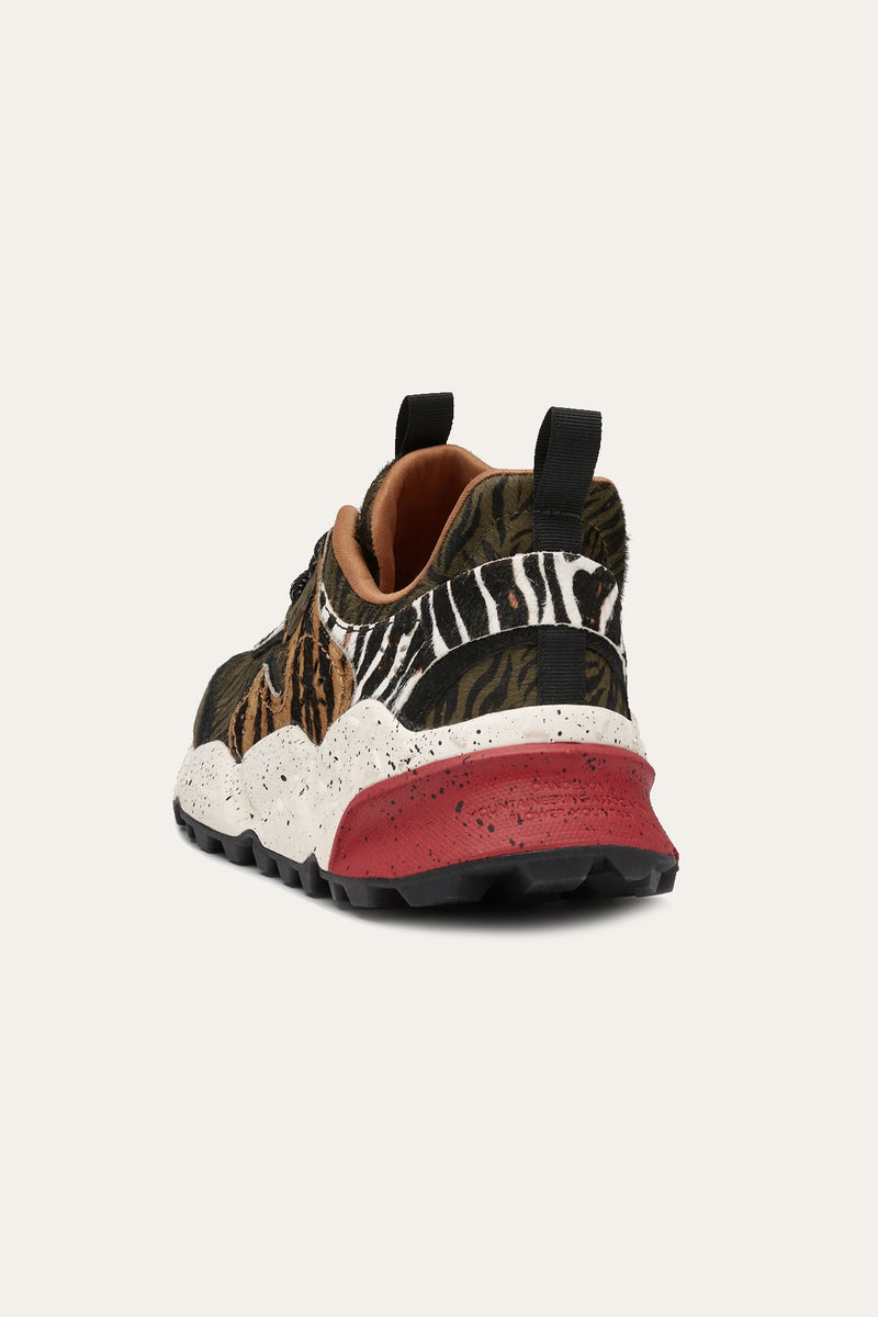 Kotetsu Uni Suede/Pony Hair Military-Tiger Multi