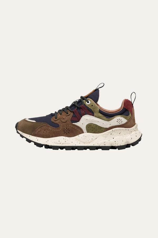 Flower Mountain Yamano 3 Man Navy Multi Sneaker
