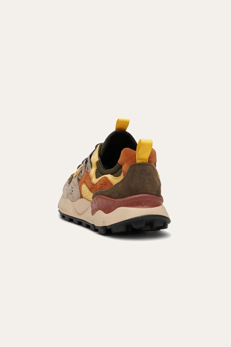 Flower Mountain Yamano 3 Man Olive Multi Sneaker