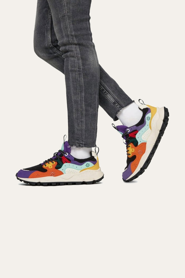 Flower Mountain Yamano 3 Uni Eco Suede/Eco Fleece Navy-Orange