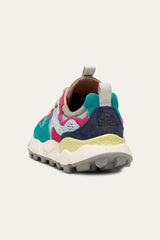 Flower Mountain Yamano 3 Woman Suede/Nylon Violet-Aqua Green