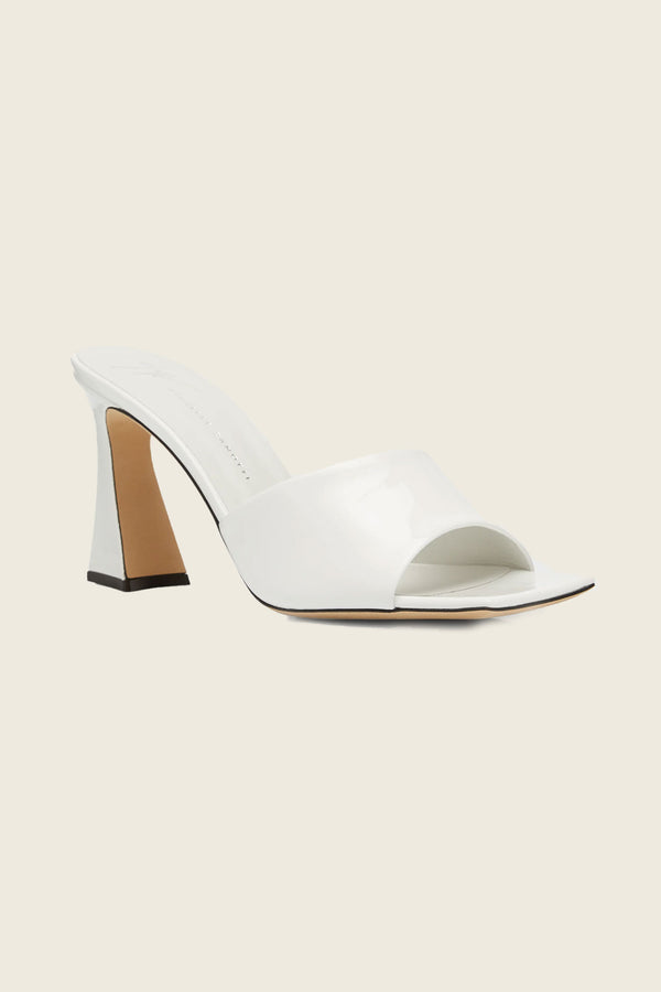 Giuseppe Zanotti Cantadora Bianco Heel Mules