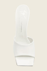 Giuseppe Zanotti Cantadora Bianco Heel Mules