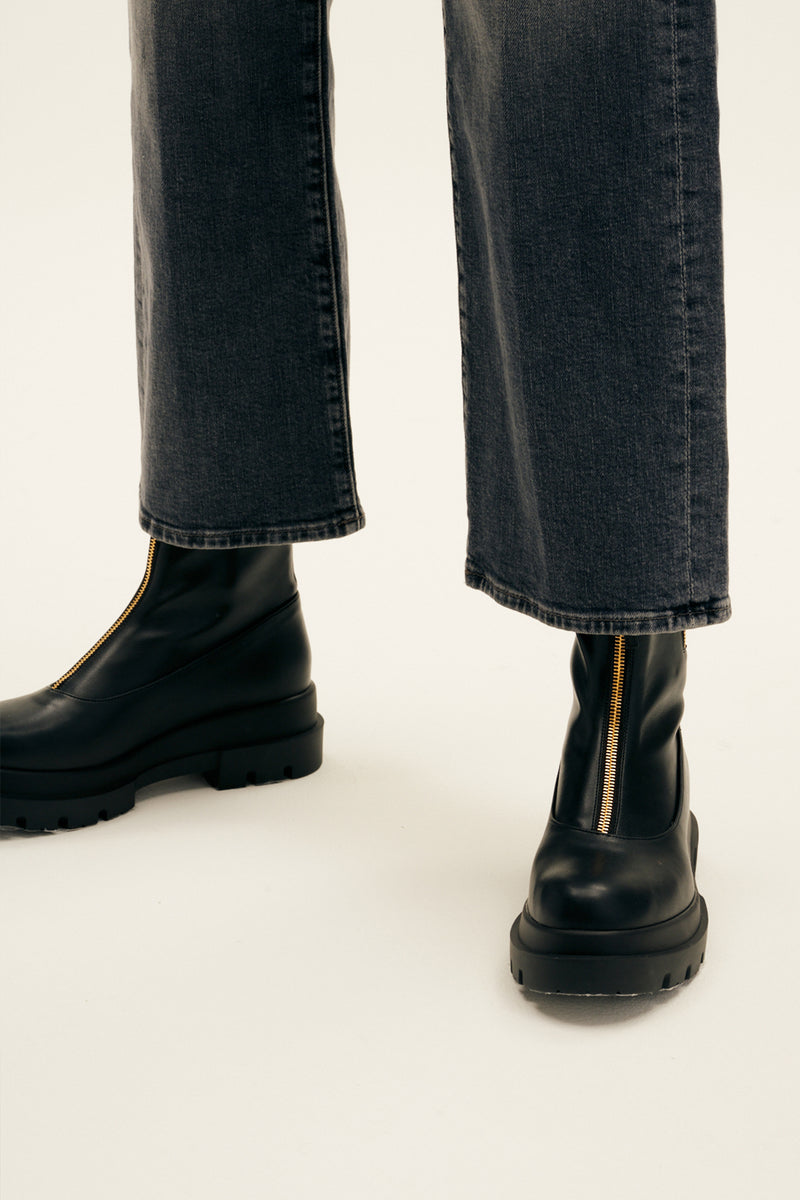 Vichingo Leather Lug-Sole Booties
