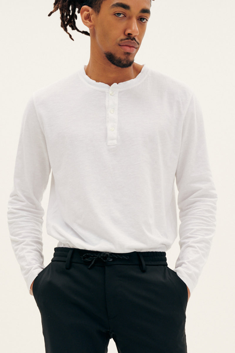 Henley Knitted T-Shirt
