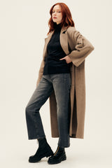 Borneo Coat in Beige Melange