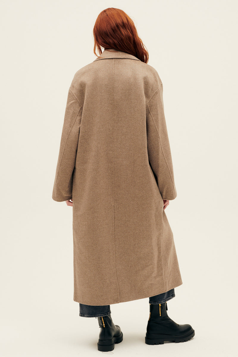 Borneo Coat in Beige Melange