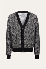 Cotton Blend Cardigan With Sequins