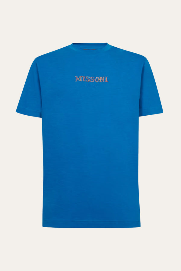 MISSONI Crew-neck Cotton T-shirt With Logo