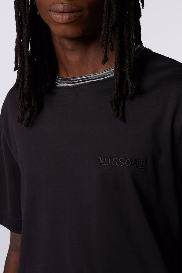 Crew-neck cotton T-shirt