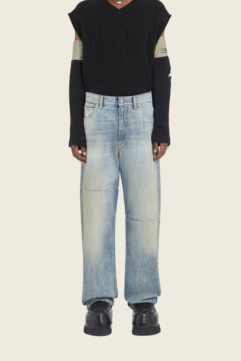 MM6 5 Pocket Pant Blue Sand
