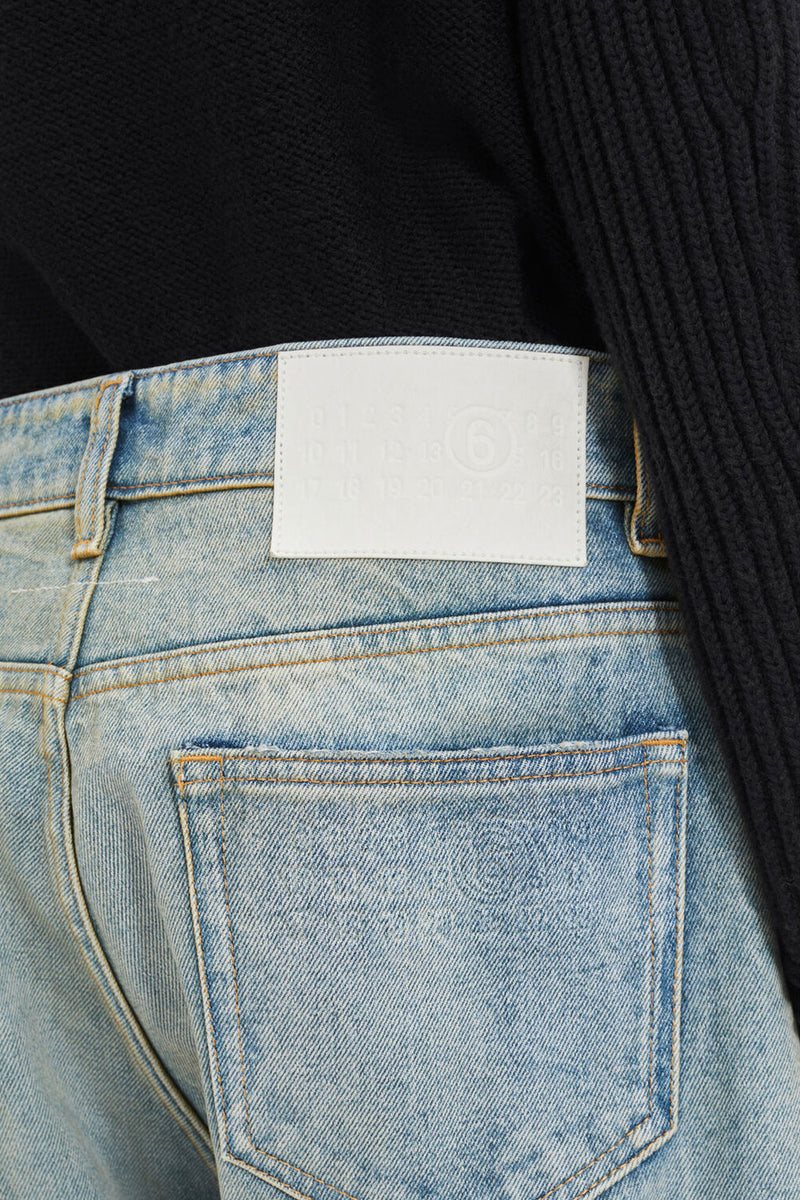 MM6 5 Pocket Pant Blue Sand