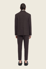Chocolate Suit Brown Button Suit Jacket