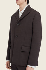 Chocolate Suit Brown Button Suit Jacket