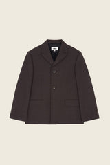Chocolate Suit Brown Button Suit Jacket