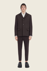 Chocolate Suit Brown Button Suit Jacket