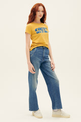 Mother High Waisted Spinner Prep Skimp Flashback Denim