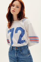 MOTHER Denim The Footballer Tee Animals 72