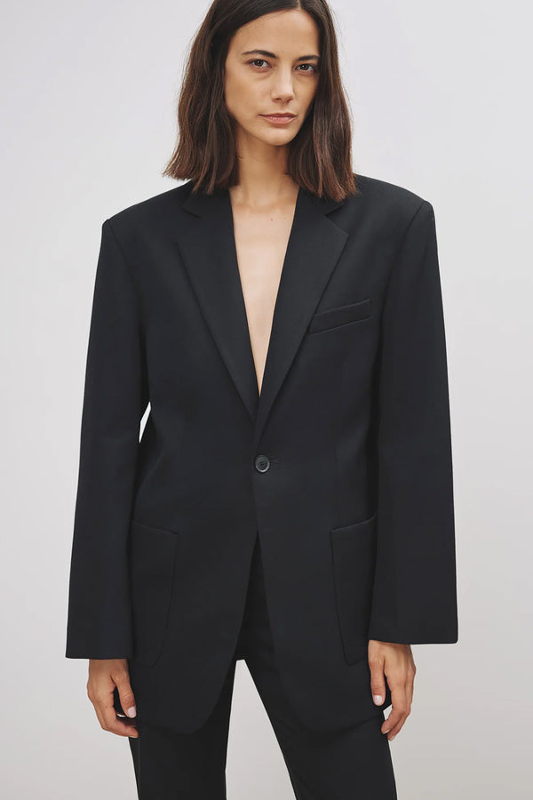 NILI LOTAN Gael Boyfriend Jacket in Black