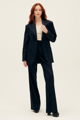 Nili Lotan Flavie Pant Dark in Navy