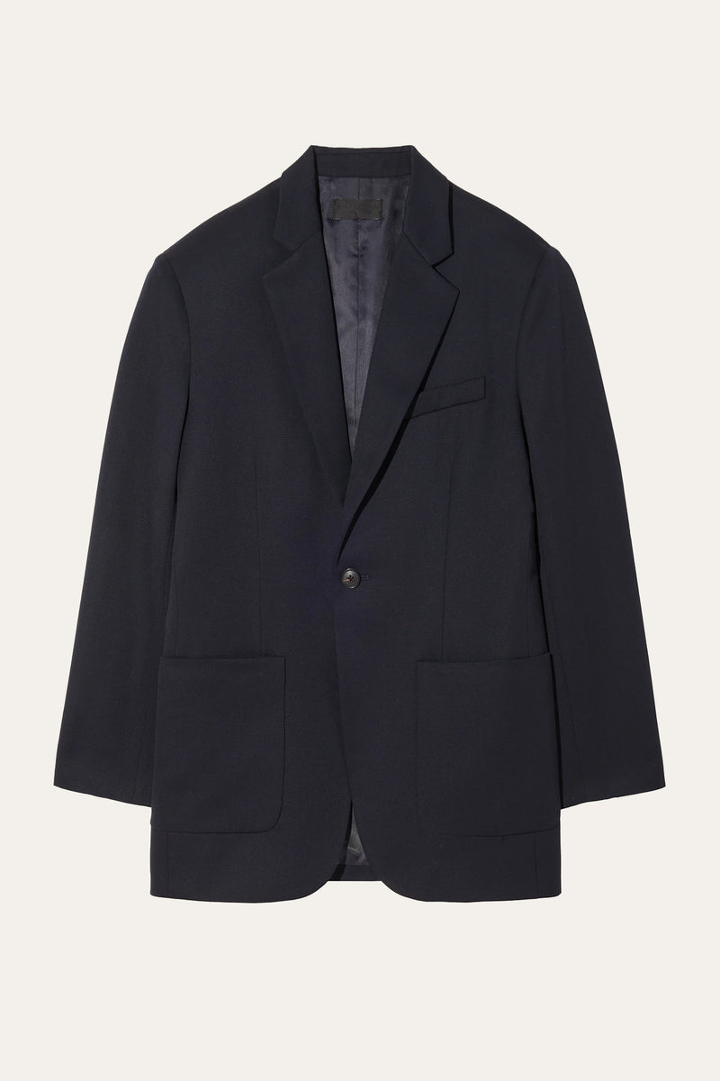 NILI LOTAN Gael Boyfriend Jacket in Dark Navy
