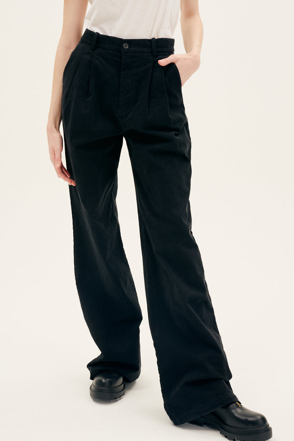 Flavie Pant in Jet Black