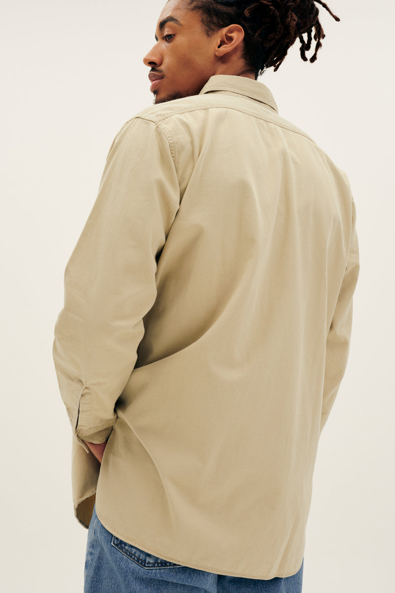 Cotton Twill Vintage Fit Work Shirt